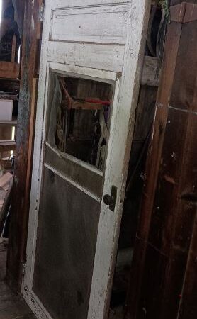 Vintage Screen Door Solid Wood